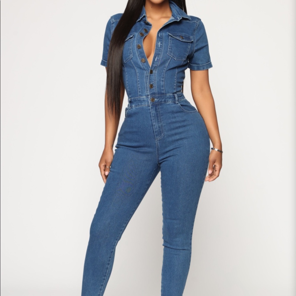 Denim jumpsuit